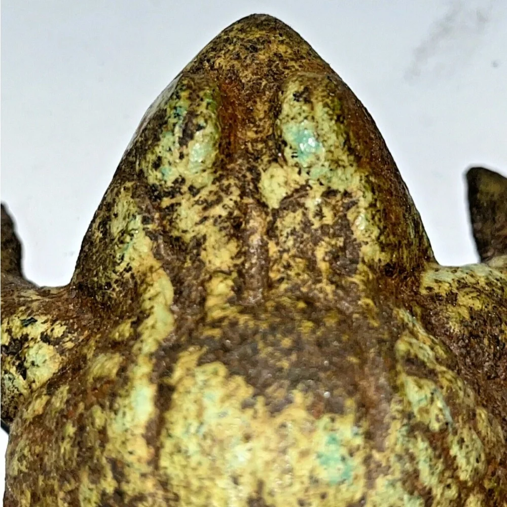 Brass Garden Toad / Frog Decoration
